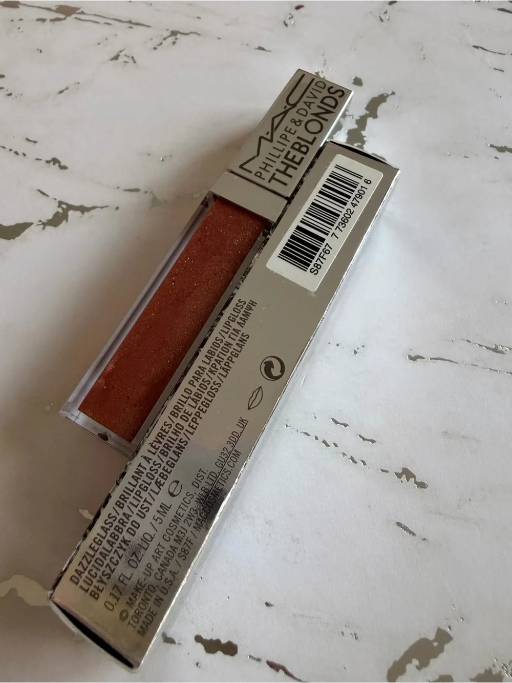 NIB MAC Cosmetics Phillip & David LE Lip Gloss in  Fifitheblond